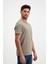 Kahverengi Erkek Yıkamalı Basic T-Shirt 2