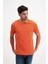 Turuncu Erkek Yıkamalı Basic T-Shirt 2