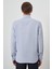 Erkek Mavi Slim Fit Italyan Yaka Gömlek 5