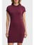 Slim Fit Bisiklet Yaka Kısa Kollu Mini Elbise Bayan Elbise XW000764 AF10352 UA343 1
