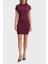 Slim Fit Bisiklet Yaka Kısa Kollu Mini Elbise Bayan Elbise XW000764 AF10352 UA343 2