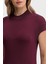 Slim Fit Bisiklet Yaka Kısa Kollu Mini Elbise Bayan Elbise XW000764 AF10352 UA343 4