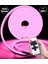 5 Metre Pembe Işık Esnek Neon LED Şerit Dimmer Kumandalı Dekoratif Aydınlatma Seti SB-6537 1