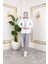 Beli Lastikli Keten Pantolon - Gri / A0104 3