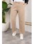 Beli Lastikli Keten Pantolon - Vizon / A0104 1