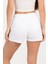 Kadın Beyaz Şort Mini Spor Şort 4