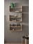 Fryksås Duvar Rafı 60 x 20 cm Çelik Iskelet Vida ile Duvara Monte Edilebilir Rattan 2