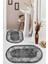 Antrasit kaymaz Taban oval Banyo Paspas Takım BB-117 1