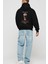 Mocha Kokteyl Arka Baskılı Hoodie Oversize Kapüşonlu Sweatshirt Erkek Kadın 4