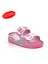 Kız Çocuk Pembe Tokalı Ortopedik Rahat Günlük Plaj Terlik 1
