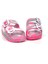 Kız Çocuk Pembe Tokalı Ortopedik Rahat Günlük Plaj Terlik 3
