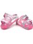 Kız Çocuk Pembe Tokalı Ortopedik Rahat Günlük Plaj Terlik 4