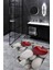 Gri-Kırmızı kaymaz Taban Kalp Banyo Paspas bp-21 2