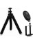 Uzaktan Kumandalı Mini Telefon Tutucu Tripod Ahtapot Siyah 1