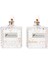 Black Vanilya Kokulu Kare Kristal Cam Şişe Kandil Seti (2X100 Ml) 1