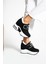 Softgrip Siyah Cırtlı 10 cm Yüksek Topuk Günlük Kadın Sneaker 1