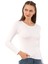 Özkan 7124 Kadın Premium Yumuşak Rahat Kumaş Viskon Bisiklet Yaka Uzun Kollu Örme Bluz 4