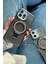 IPhone 13-14 Uyumlu Kılıf Simli Standlı Tasarım Premium Kapak 1