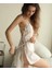 - Yandan Bağcıklı Ekru Saten Babydoll Gecelik 4