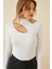 Kadın Cut Out Detaylı Fitilli Kaşkorse Bluz BLZ6734 2