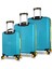 My Valice Puzzle Abs Kabin Orta ve Büyük Boy Turkuaz 3'lü Valiz Seti 2