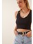 Kadın V Yaka Kaşkorse Crop Bluz BLZ1093 1