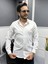 Lacivert Ince Çizgili %100 Pamuk Saten Non-Iron Modern Fit Gömlek 6