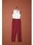 Modal Kumaş Duble Paça Kadın Pantolon-Bordo 1