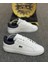 Beyaz Sneakers Erkek Düz Taban Spor Ayakkabı Bağcıklı 1