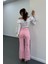 Milano Açık Pembe Cepli Yarım Flare Jeans 4