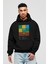 Japanese Slipper Kokteyl Ön Baskılı Hoodie Oversize Kapüşonlu Sweatshirt Erkek Kadın 1