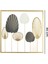 Deco Yelpaze Metal Tablo - Altın / Siyah - 45 cm 4