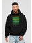 Blue Lagoon Kokteyl Ön Baskılı Hoodie Oversize Kapüşonlu Sweatshirt Erkek Kadın 1