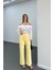 Milano Açık Sarı Cepli Yarım Flare Jeans 1