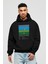 Tequila Sunrise Kokteyl Ön Baskılı Hoodie Oversize Kapüşonlu Sweatshirt Erkek Kadın 1