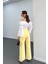 Milano Açık Sarı Cepli Yarım Flare Jeans 3