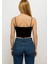 Kadın Siyah Ip Askılı Crop BÜSTIYER-D813 3