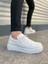 JET-502 Bold Bağcıklı Cilt Erkek Günlük Sneaker Ayakkabı Cbt - Beyaz 1