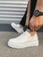 JET-502 Bold Bağcıklı Cilt Erkek Günlük Sneaker Ayakkabı Cbt - Beyaz 3