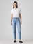 501 Crop Kadın Mavi Jean Pantolon A7739-0034 1