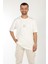 2702 Baskı 4 - 6 Çizgi Baskılı 18*1 Süprem O Yaka T-Shirt 2