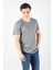2021 V Yaka Basic Süprem Regular Fit T-Shirt 3