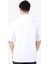 7145 Önü Long Yazılı Kapşonlu Oversize T-Shirt 4