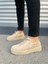 JET-502 Bold Bağcıklı Süet Erkek Günlük Sneaker Ayakkabı Skt - Krem 2