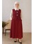 Bordo Gömlek-Yelek-Etek 3'lü Takım 2