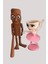 2'li Tung Tung Tung Sahur - Ballerina Cappuccino Figür Set Brainrot Figür 1