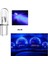 ( 4 x Adet ) 1 Set T5 1.2W LED Mini Dipsiz Ampul Mavi 12V (1.2W Mini Dipsiz Ampul LED Kristal Cam Mavi) 2