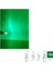 ( 4 x Adet ) 1 Set T5 1.2W LED Mini Dipsiz Ampul Yeşil 12V (1.2W Mini Dipsiz Ampul LED Kristal Cam Yeşil) 3