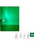 ( 4 x Adet ) 1 Set T5 1.2W LED Mini Dipsiz Ampul Yeşil 12V (1.2W Mini Dipsiz Ampul LED Kristal Cam Yeşil) 4