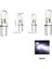 ( 4 x Adet ) 1 Set T5 1.2W LED Mini Dipsiz Ampul Beyaz 12V (1.2W Mini Dipsiz Ampul LED Kristal Cam Beyaz) 1